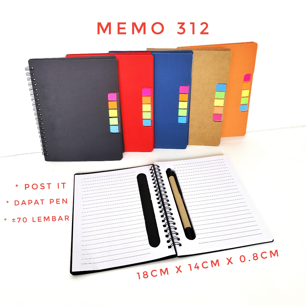 

Buku Memo 312 sticky Note, Buku Tulis, Buku Catatan Bisa custom Logo Dan Tulisan