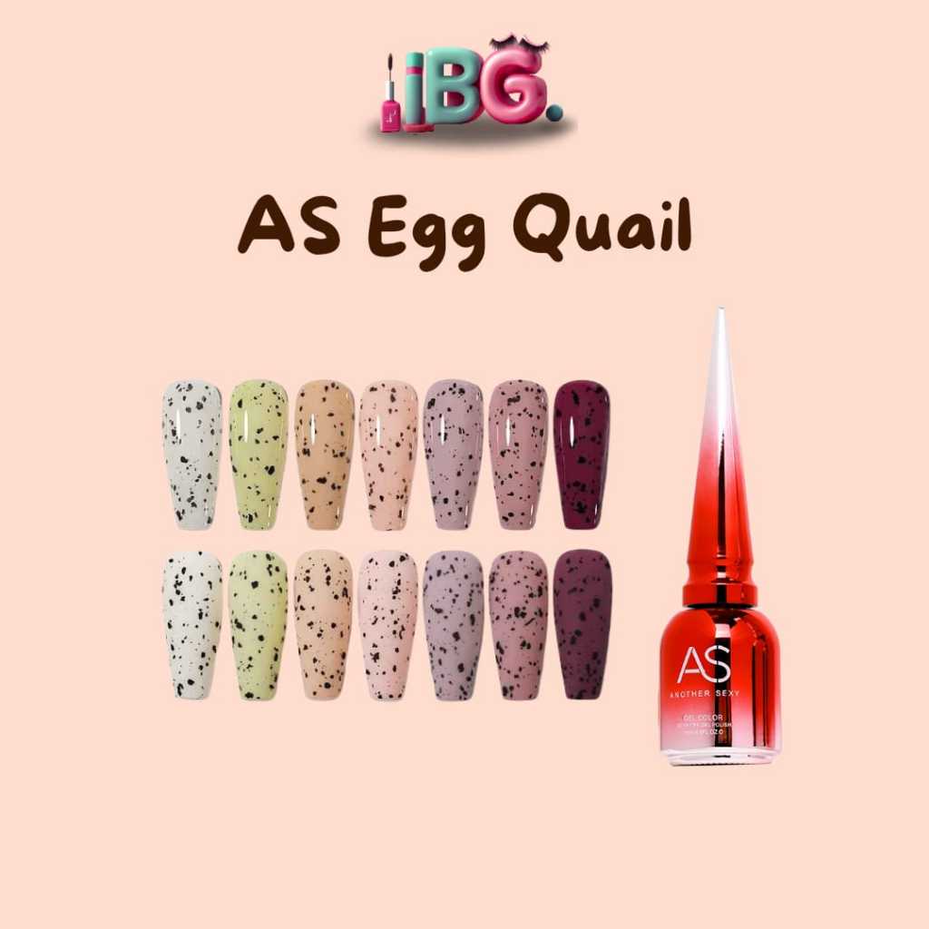 AS Kutek Gel Telur Puyuh / Egg Quail Nail Gel / Egg Quail Nail Gel / Nail Gel AS /  Top Coat Telur Puyuh