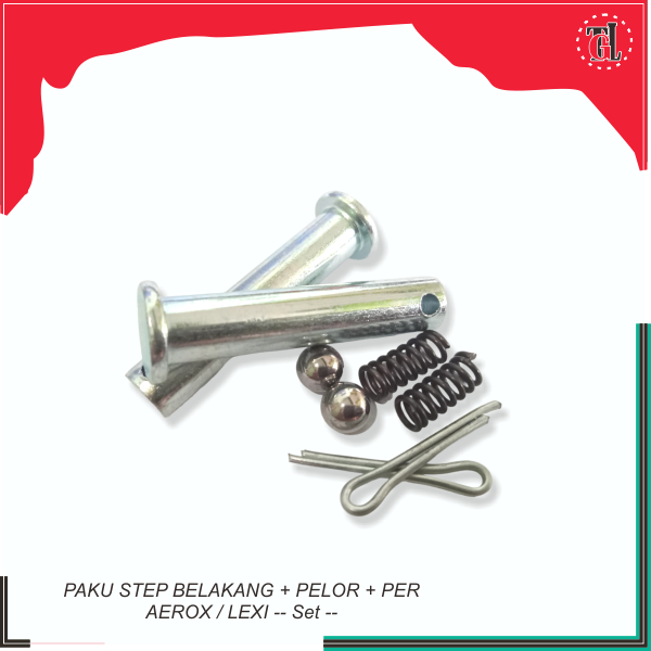 Paku Step Belakang + Pelor + Per Aerox / Lexi -- Set --