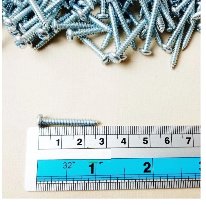 Skrup Baut Screw Tapping S6 Panjang 2,5cm -2,7 cm (skrup saja untuk fisher s6) isi 100 pcs