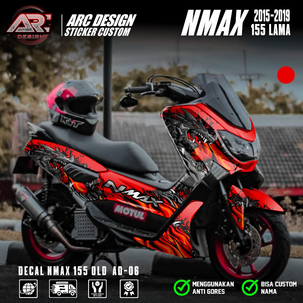 (PROMO COD) TERBARU Decal Sticker Yamaha Nmax 155 Old Full body - Stiker Skotlet Variasi Modifikasi 