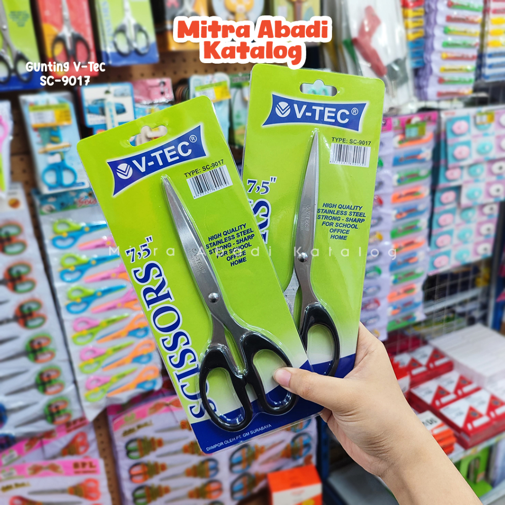 

GUNTING V-TEC SC-9015 SC-9016 SC-9017 SC-9018 / VTEC SC9015 SC9016 SC9017 SC9018 GUNTING STAINLESS STEEL ANTI KARAT ALAT POTONG KERTAS BESAR SCISSORS ALAT TULIS KANTOR SEKOLAH KAMPUS KULIAH ATK KAMPUS SEKOLAH MURAH LENGKAP / MITRA ABADI KATALOG JOGJA