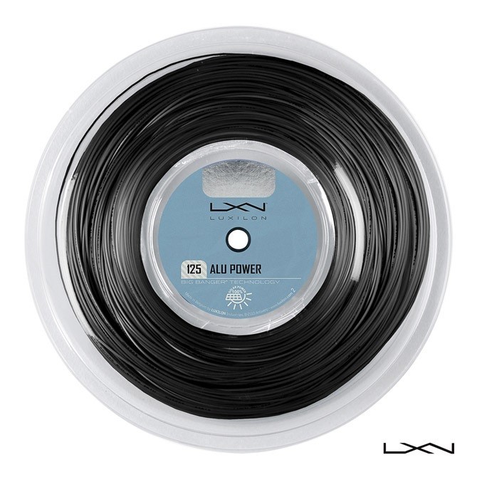 Senar Tenis Luxilon Alu Power 125 Black Reel 200M Luxilon Senar Tenis Luxilon Roll 200M/17 Raket Ori