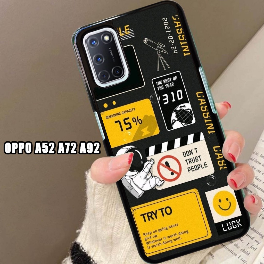 Case Glossy , Case OPPO A52 A72 A92  , Motif Keren- Silikon - Case Glossy - Casing - Terlaris - Terb