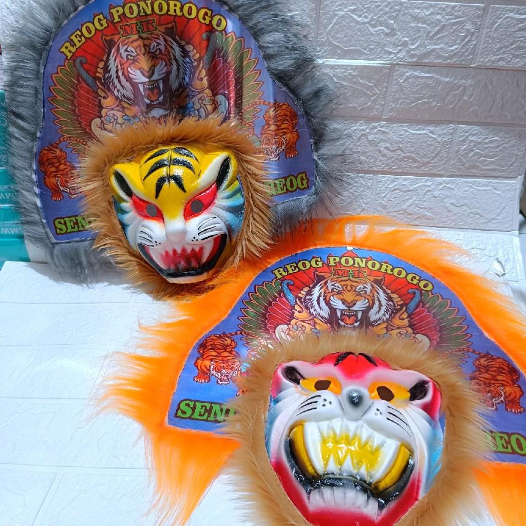 Mainan anak Barong barongan reog ponorogo / Mainan topeng Hanoman anak dewasa