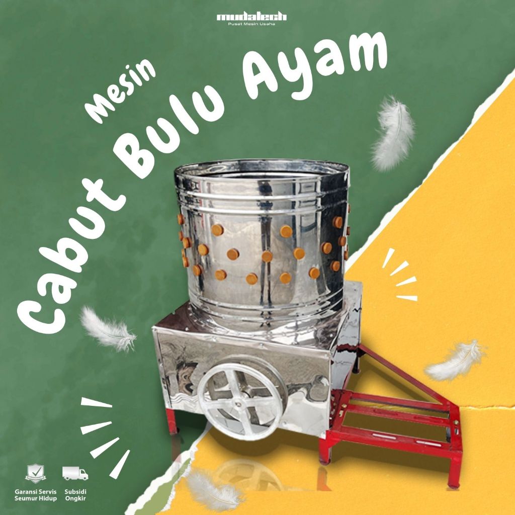 Mesin Cabut Bulu Ayam / Perontok Bulu Ayam 5 Ekor
