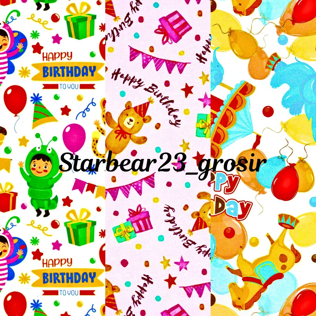 

Kertas kado Doff Cute Birthday Sansanwawa