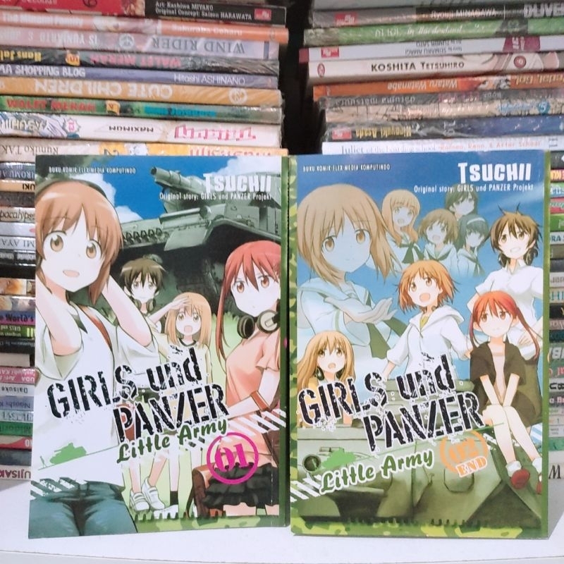 komik girls und panzer little army vol 1-2 set preloved langka