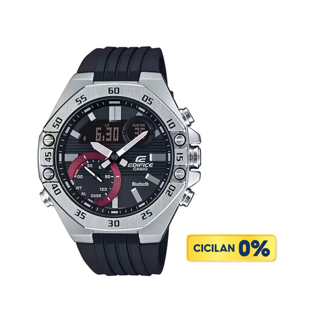 Casio Edifice Jam Tangan Analog Pria Original ECB-10P-1ADF