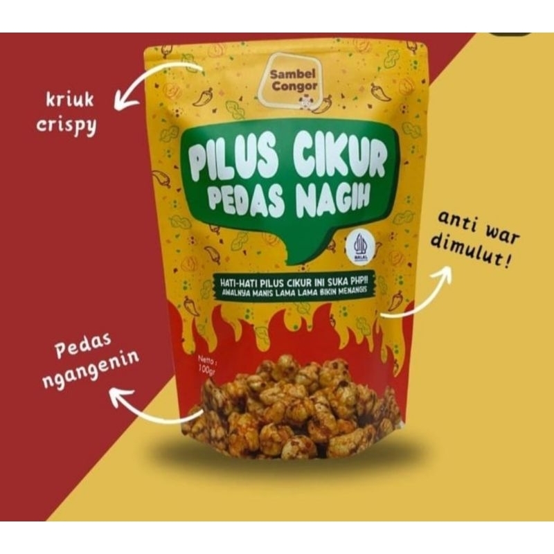 

makaroni/sambel congor/keripik makaroni