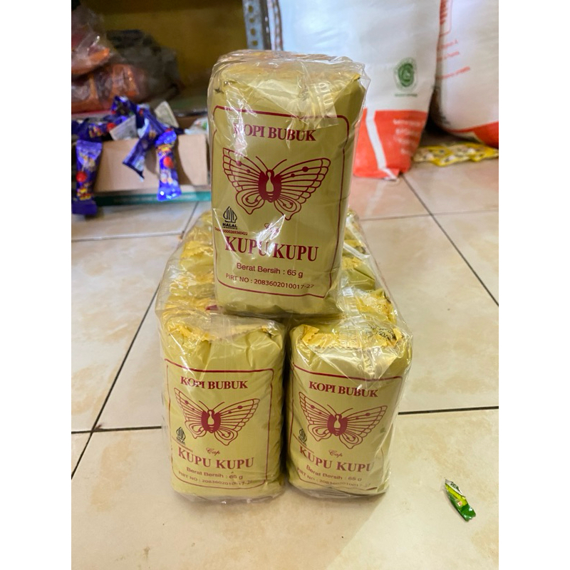 

KOPI CAP KUPU KUPU SASET 65gram KHAS LEBAK BANTEN ASLINYA KOPI 100% ORIGINAL