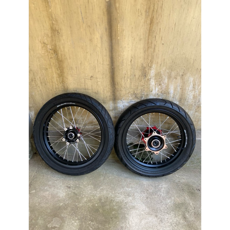 Paket Supermoto CRF 250/300 full baru ban second