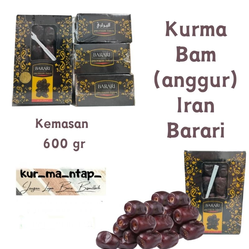 

kurma Bam Anggur Barari 600gram mataram oleh oleh haji dan umroh