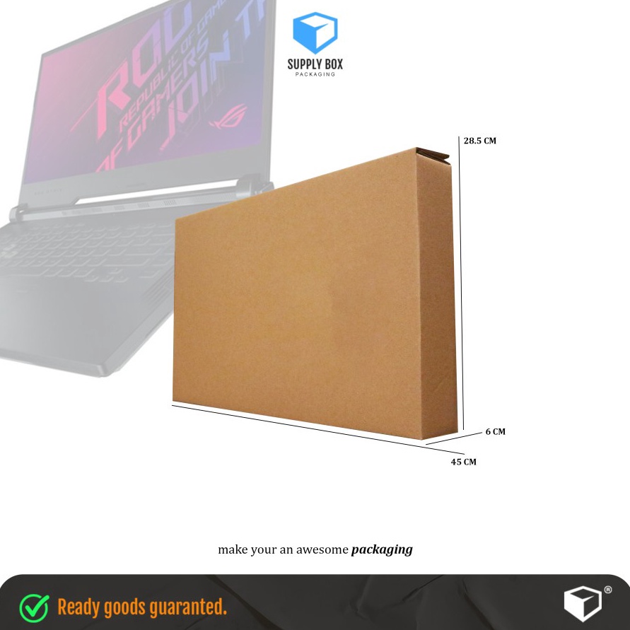 

BOX LAPTOP POLOS 1 SET UK45x6x25 cm Kardus Laptop