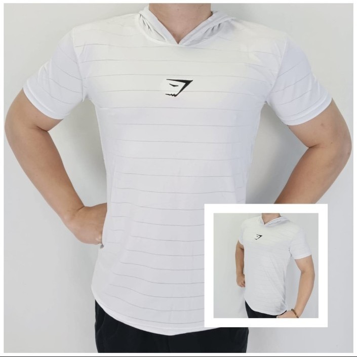 { BISA COD } kaos topi HOODIE LENGAN PENDEK / baju polos distro pria kekinian