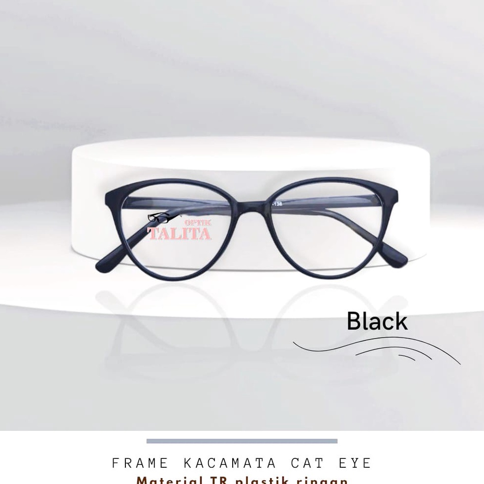 Super Original Frame kacamata cat eye minus normal baca plus cylinder wanita lensa anti radiasi kaca