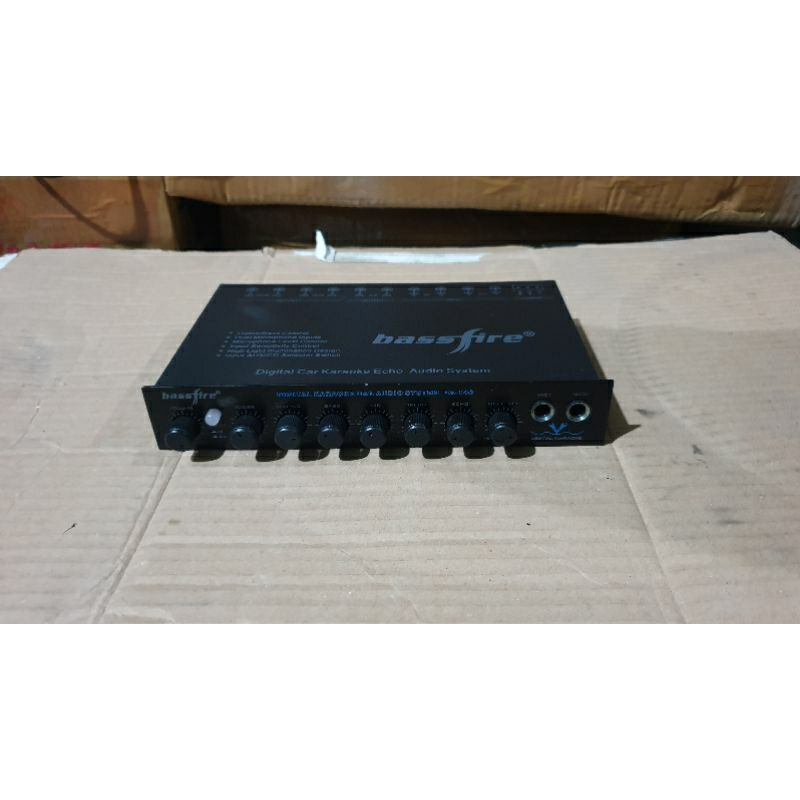 preamp karaoke mobil bassfire ba-148 second bekas jamin normal siap pakai no minus