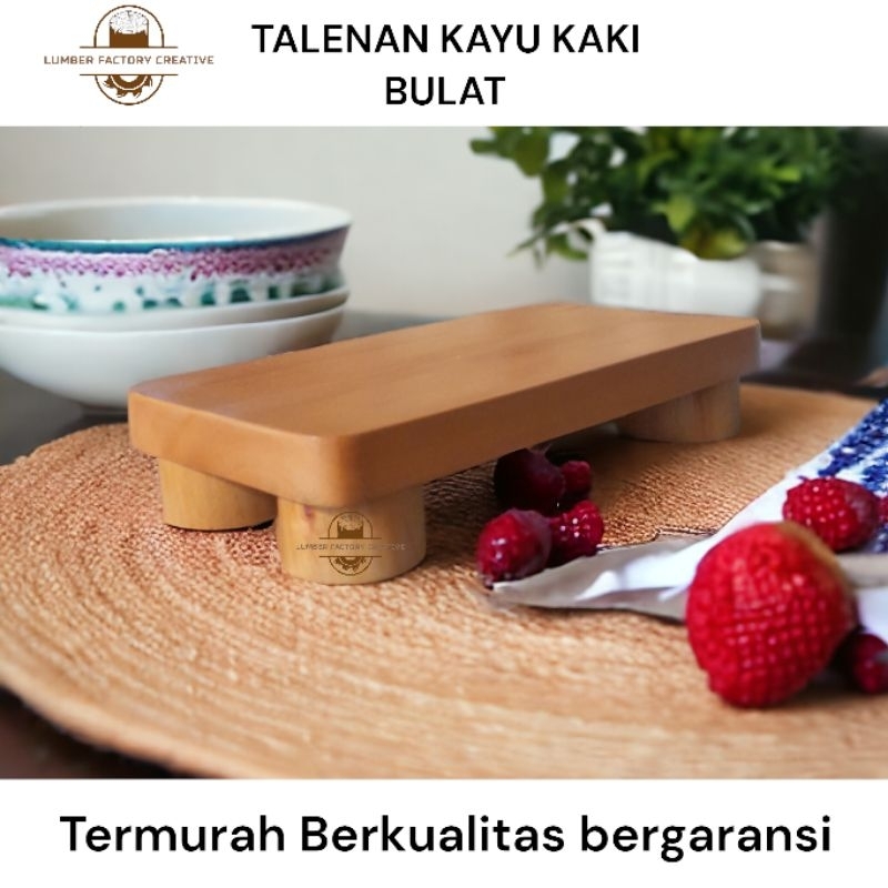 Cutting board | Talenan kayu kaki bulat minimalis