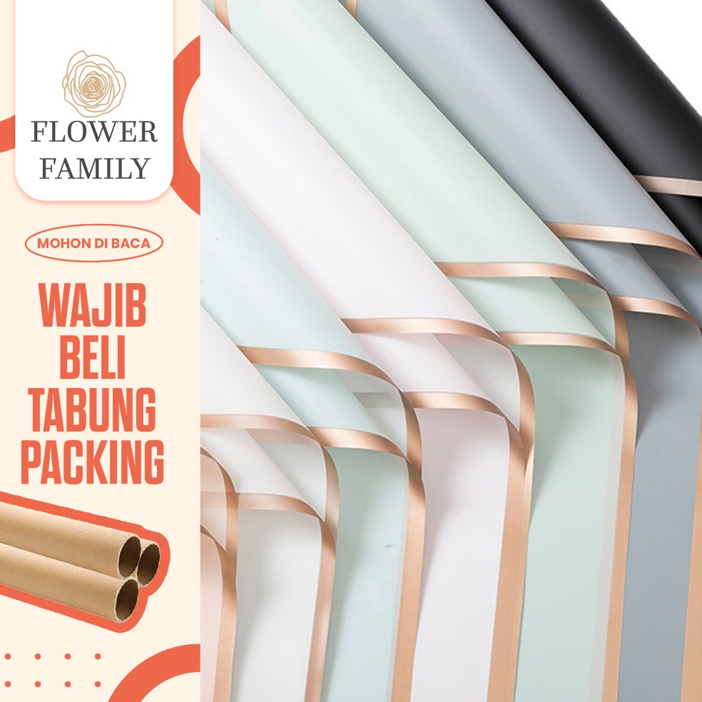 

Pasti Hemat Flower Family 2 LEMBAR Flower Wrapping Paper LIST GOLD Kertas Buket Bunga Cellophane Florist Kertas Bunga Buket Kado Wisuda Anniversary