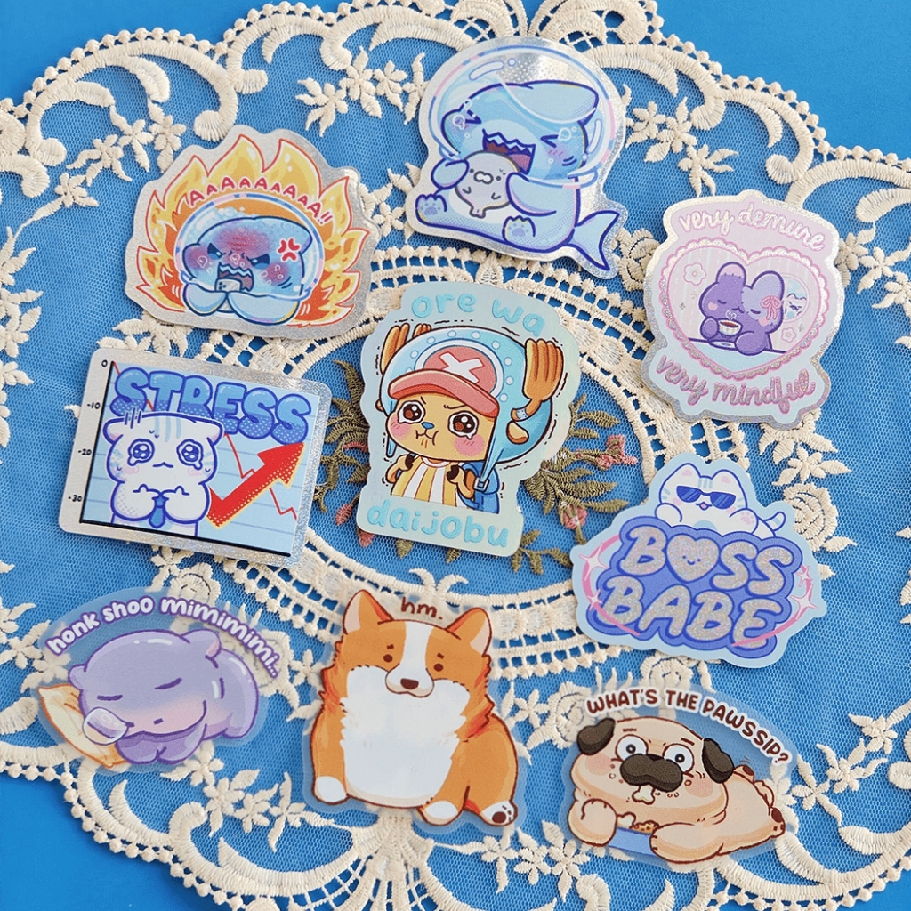 

Leendoodles - October Update Holo & Transparent Stickers