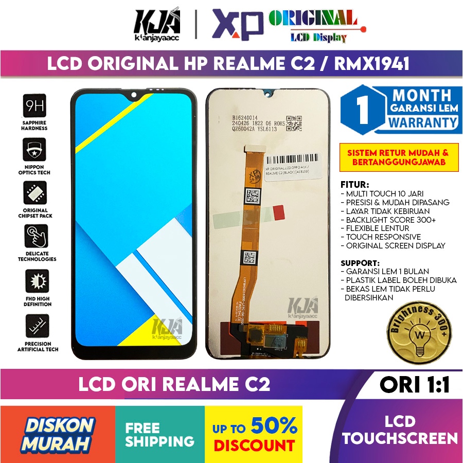 ❤️ LCD Original ❤️ Realme C2 / RMX1941, RMX1945, RMX1943 LCD Touchscreen Hp ORI