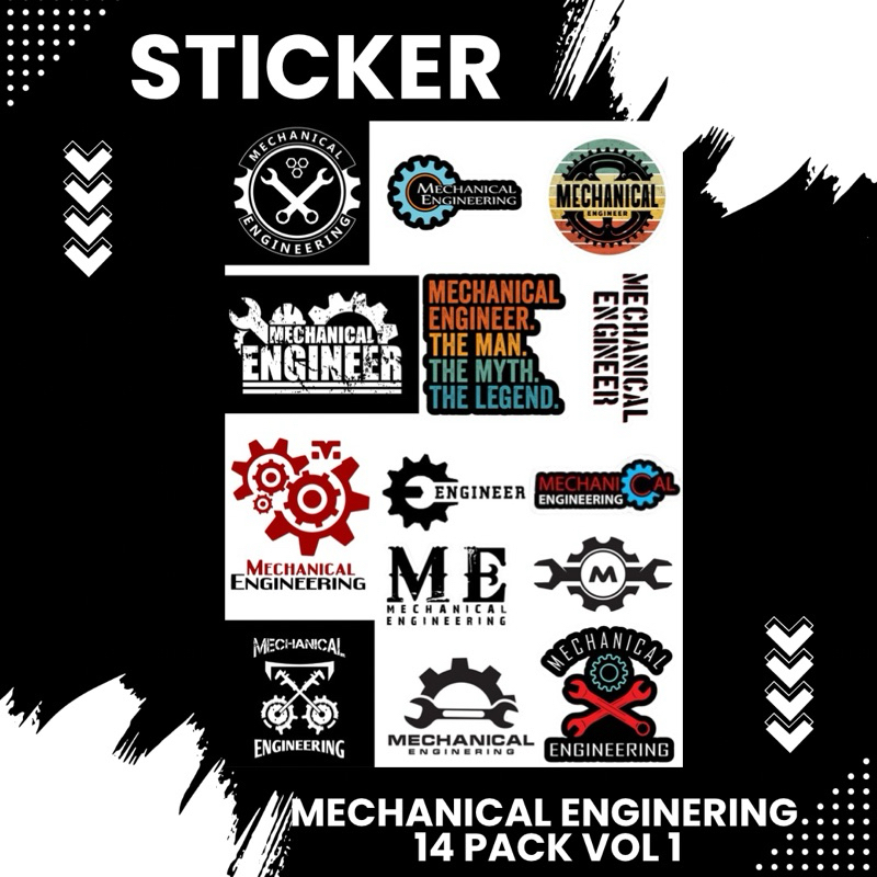 

Sticker Mechanical Enginering 14 pack Vol 1
