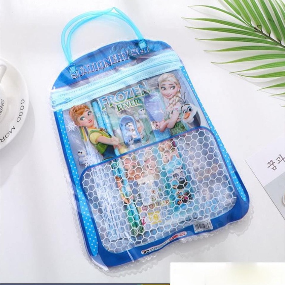 

Best Product Stationery Set 6 in 1 Free Bag Alat Tulis Anak Sekolah Buku Pulpen Penghapus Pengaris Import