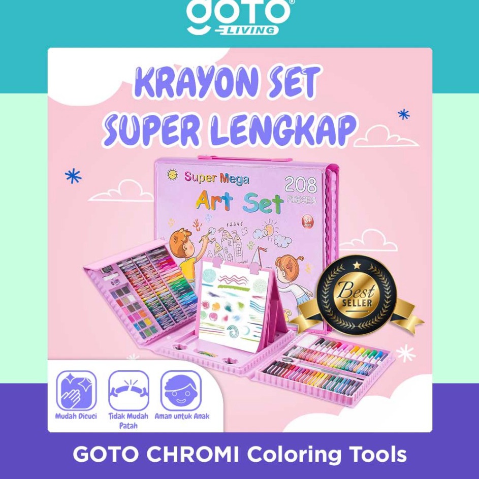 

Promo Sekarang Goto Chromi Crayon Krayon Pensil Warna Set Kerayon Lengkap 15 28 Pcs