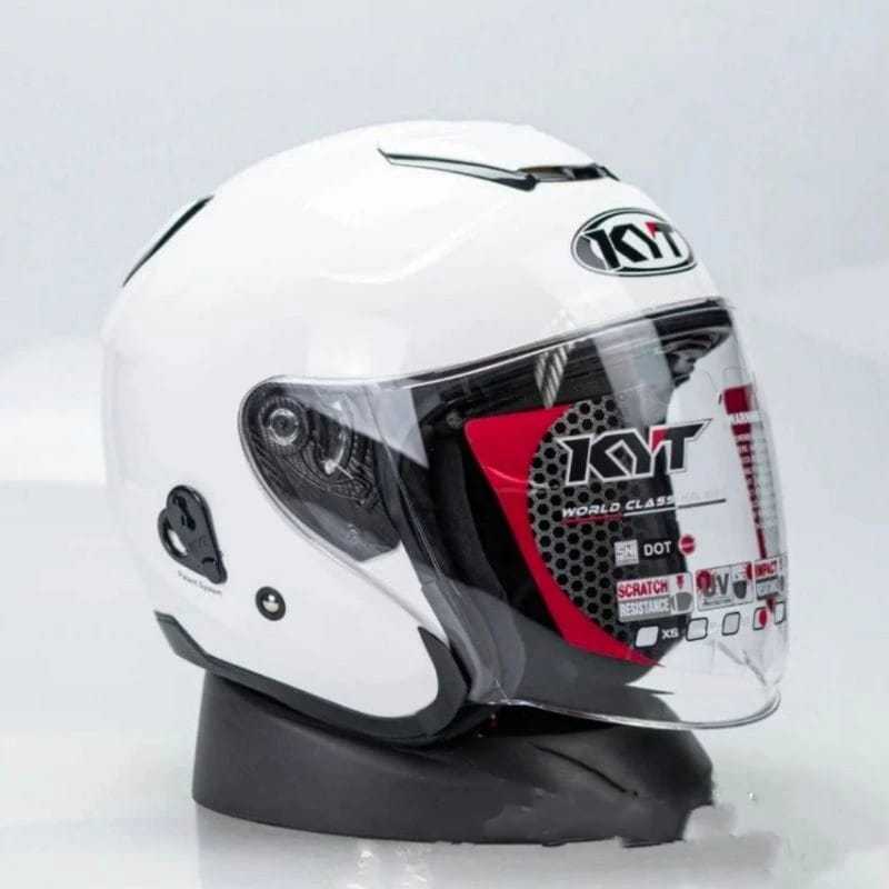 HELM KYT KYOTO PUTIH 100% ORI PACKING RAPIH