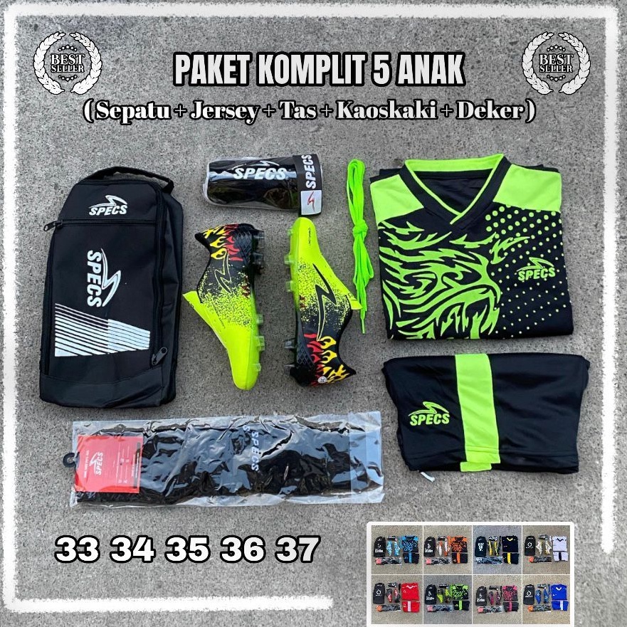 Diskon Update  Sepatu Bola Anak Paket Komplit 5 Terbaru Dan Termurah Sepatu Bola Anak Specs Ewaklok 