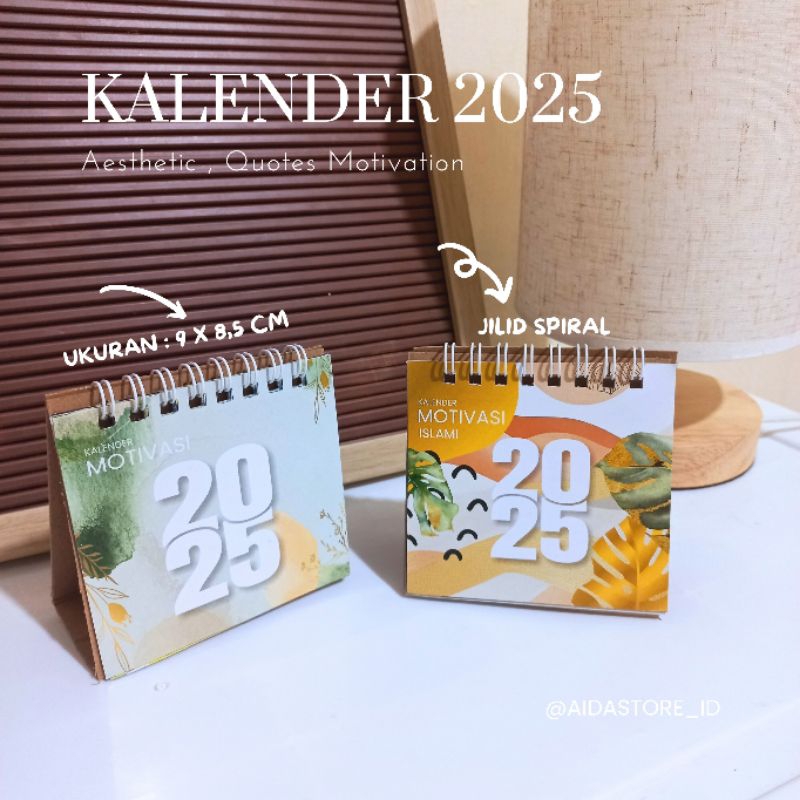 

Kalender Mini 9 X 8,5 cm | Kalender Motivasi 2025 | Kalender Meja Mini | Souvenir Kalender