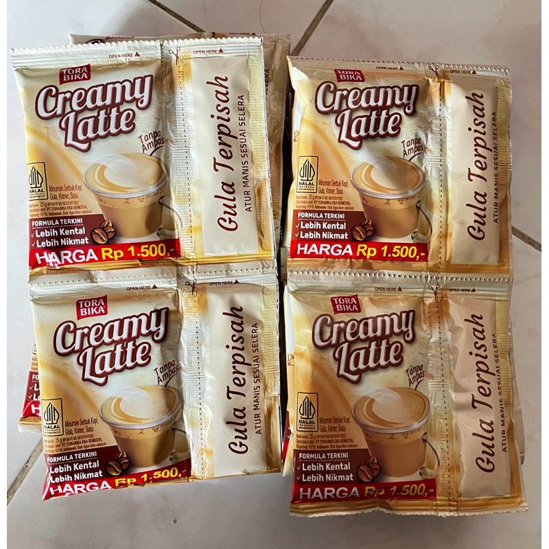 

Kopi Torabika Creamy Latte 25gram (1 renteng isi 10 sachet ) Torabika / Kopi / Creamy latte