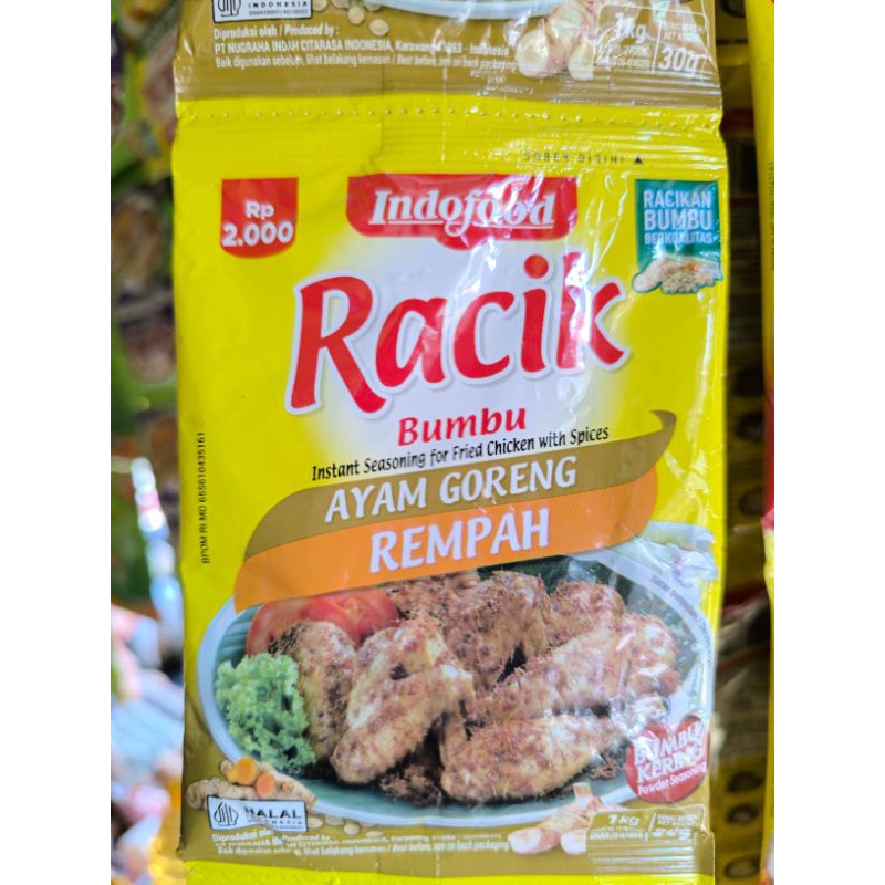 

bumbu indofood racik ayam goreng rempah