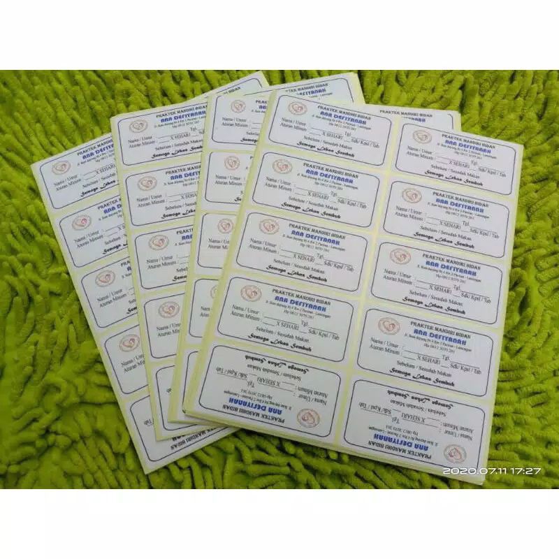 

LABEL ETIKET OBAT