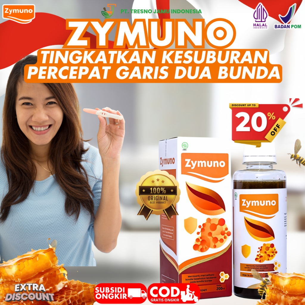 ZYMUNO PROMIL PROMO Gajian Madu Herbal Vitamin Natural Tingkatkan Imunitas & Kesuburan Bunda-Ayah D