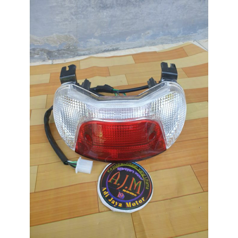 Lampu Stop Stoplamp Belakang Suzuki Satria RU120 Lumba Cekung Merah Putih