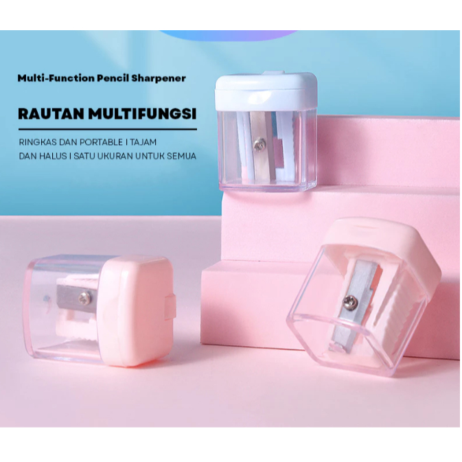 

Rautan Serutan Pensil warna Pastel Murah Lucu/ Rautan pensil/ asahan pensil/ Putar Sharpener Dengan Penutup