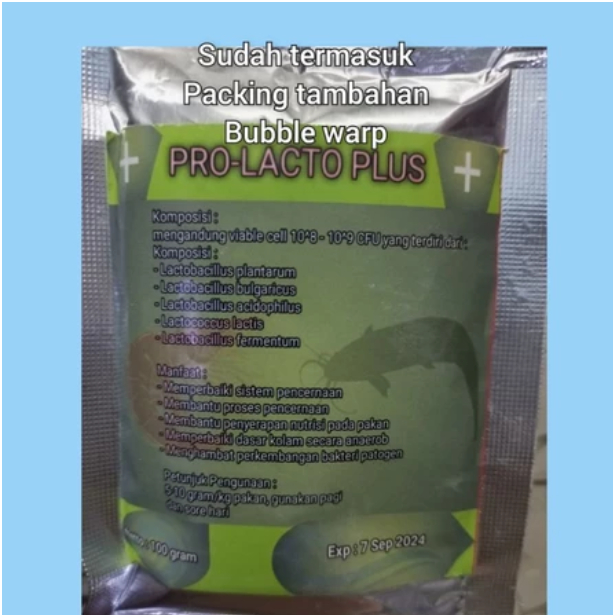 Probiotik lacto plus 100 gram / probiotik tambak udang / probiotik / bakteri starter / nitrobacter /