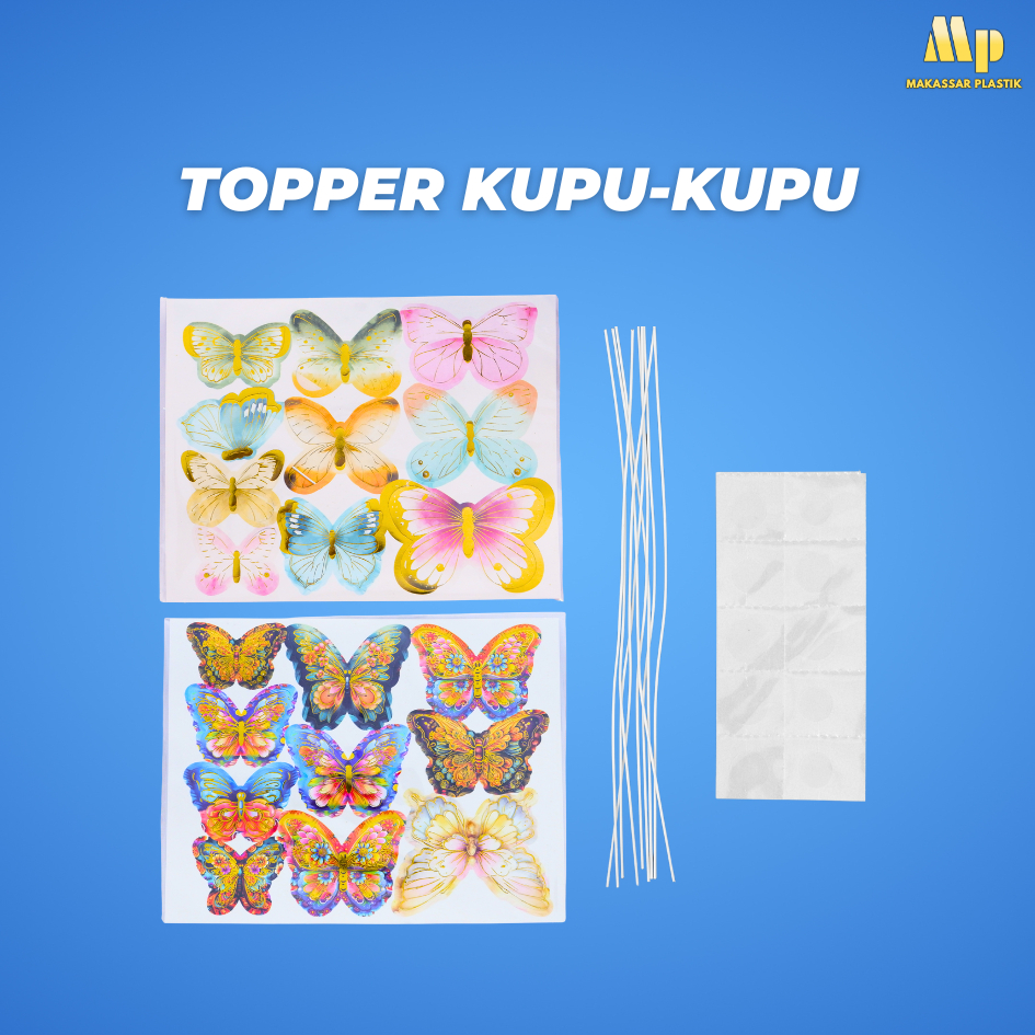 TOPPER KUPU-KUPU / CAKE TOPPER / TOPPER HIASAN KUE