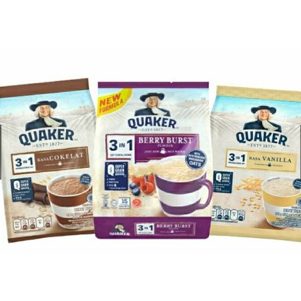 

QUAKER Minuman Sereal Oat 3 IN 1 Isi 8 Sachet