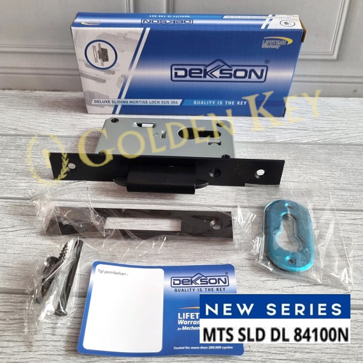 Body Bodi Kunci Pintu Mekar Kayu 84100N Dekkson Dekson Hitam Black Mortise Lock Lockcase Sliding Sle