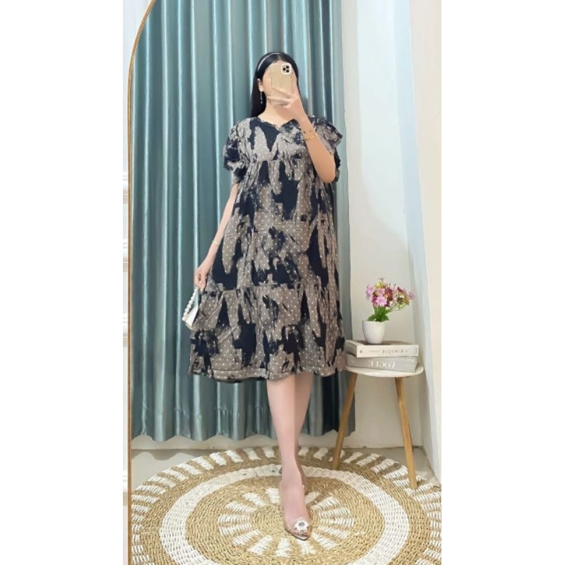 Daster vanessa/daster lengan rempel/daster /cod