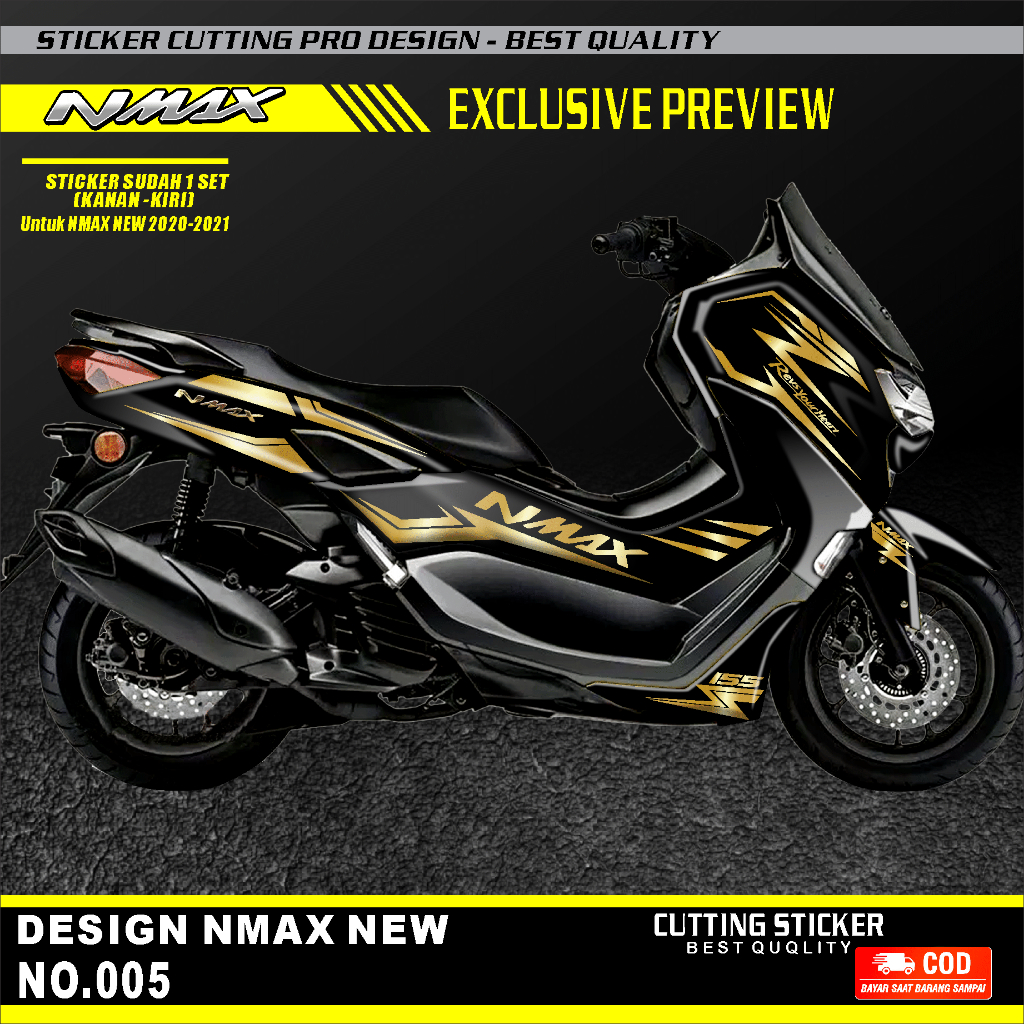 Striping Sticker cutting Yamaha ALL NMAX NEW 2021-2023 ABS DAN NON ABS