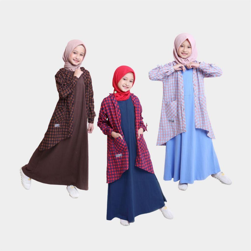 Hoofla Misora Set Outer (Setelan Baju Gamis Anak)