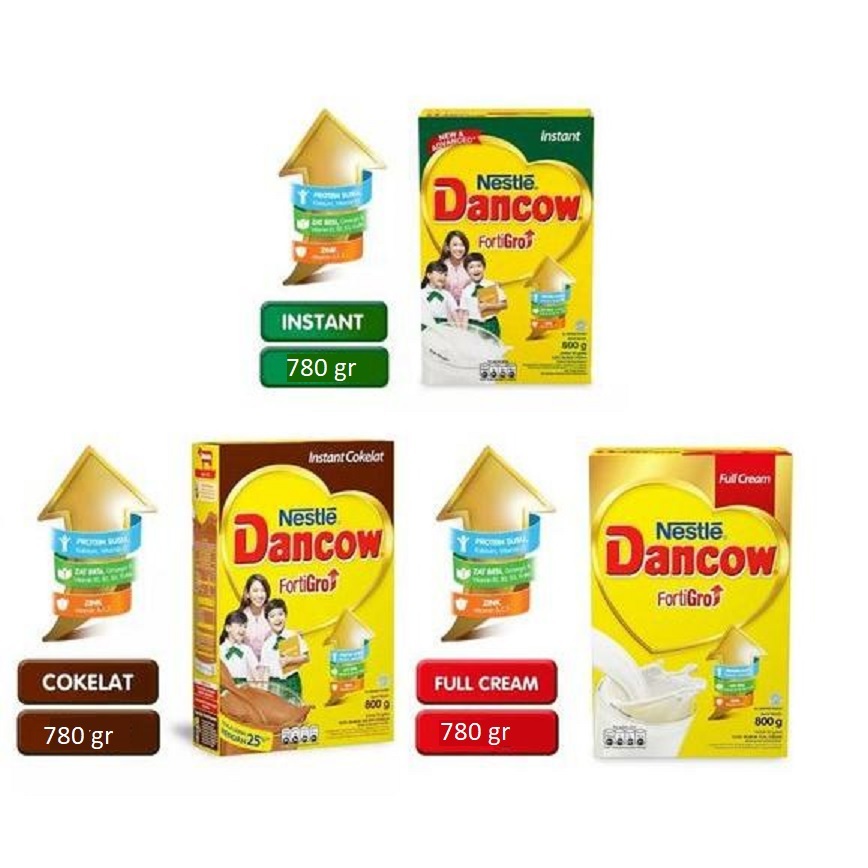 

Dancow Fortigro 780gr Susu Bubuk dancow Full Cream 780 g dancow Coklat dancow instant 780gr