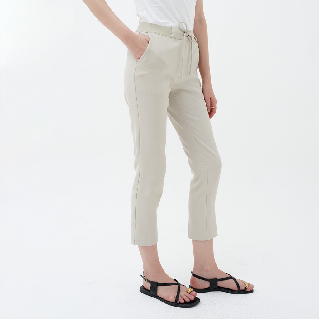 Mississippi Celana Bahan Panjang Wanita Skinny I31000272M Kream