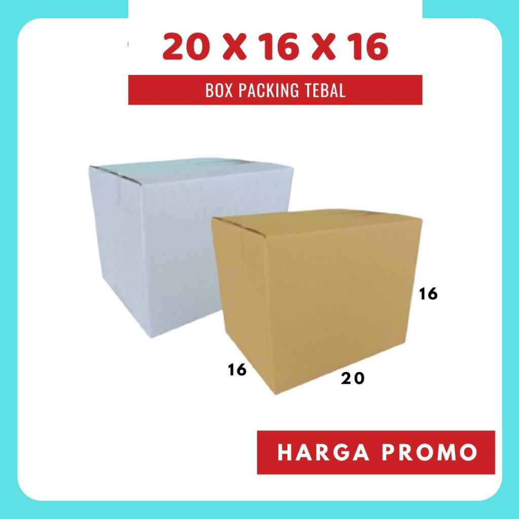 

Box 20x16x16 Kardus A1 Packing Karton Dus Kotak Kemasan Obat Mainan Olshop Souvenir Jamu Sparepart