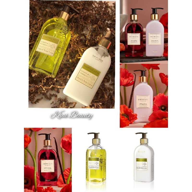 Essense&Co. Lemon & Verbena Liquid Hand Soap/Body Lotion/Essense&Co. Poppy & Vanilla Hand & Body Lot