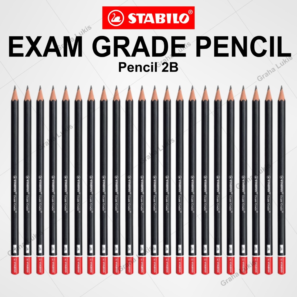 STABILO Exam Grade Pencil / Pencil Kayu Hitam Ujian 2B