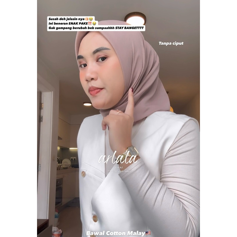 Hijab Bawal Katun Malaysia
